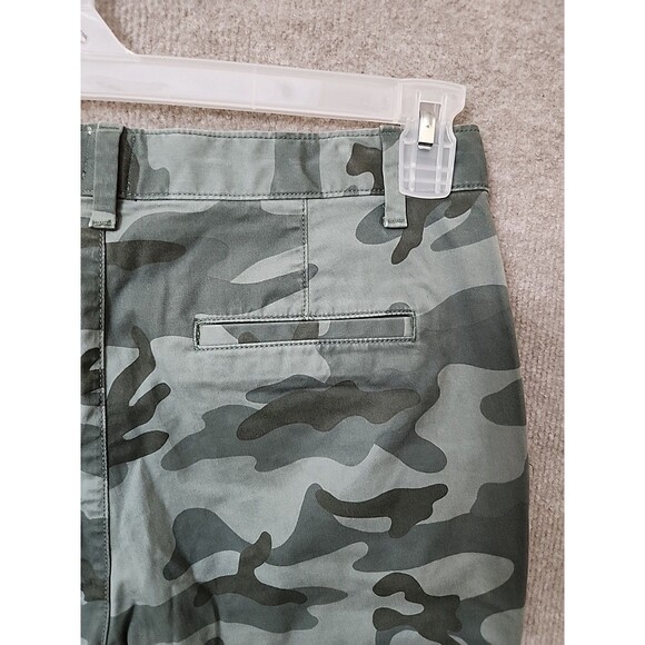 GAP Girlfriend Chino Pants Womens 6 Green Camo Stretch - Picture 5 of 9